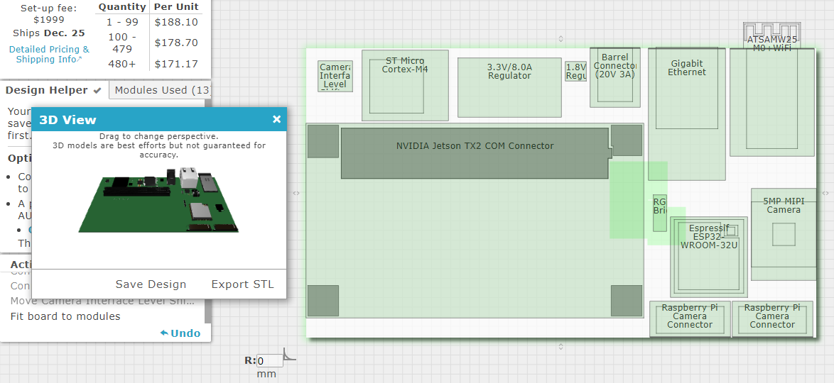 Gumstix Geppetto with 3D view interface