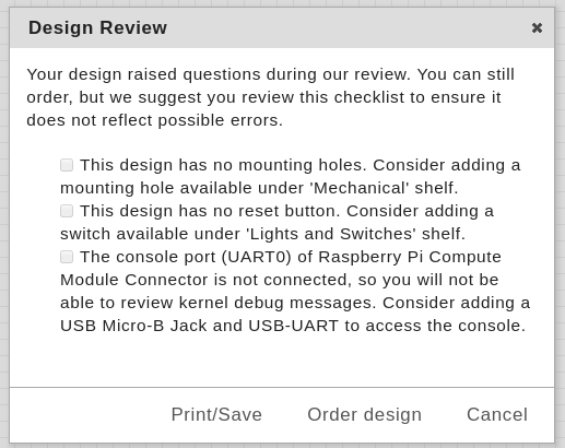 Design review in Upverter