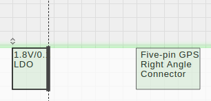 Initial dimension dashed line