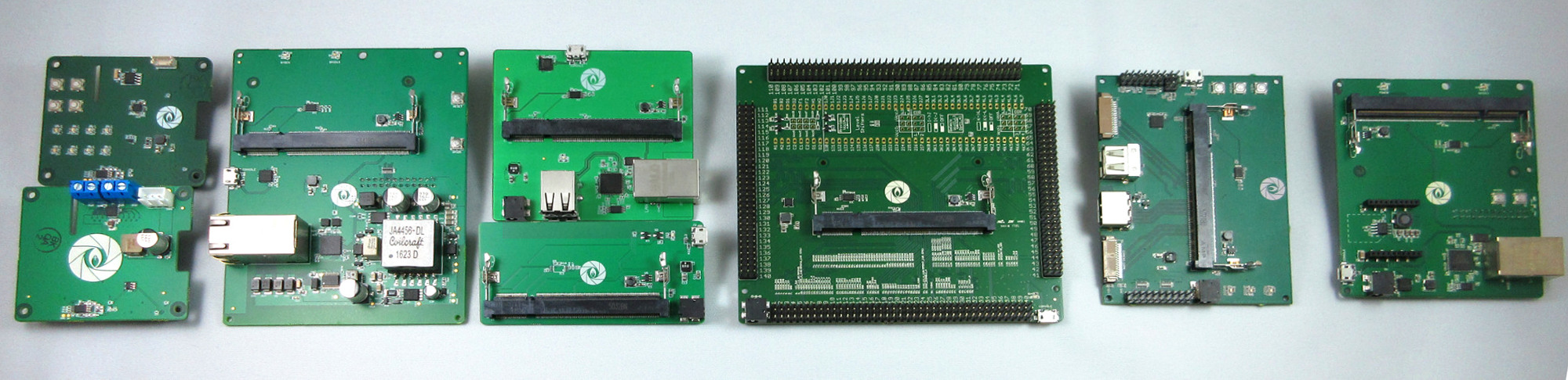 8 Gumstix Pi boards